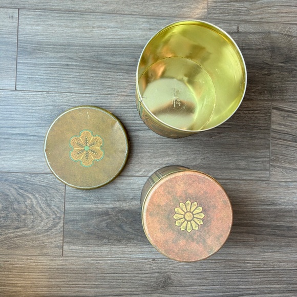 Ballonoff Vintage Tin Canisters x 2 - Picture 4 of 10